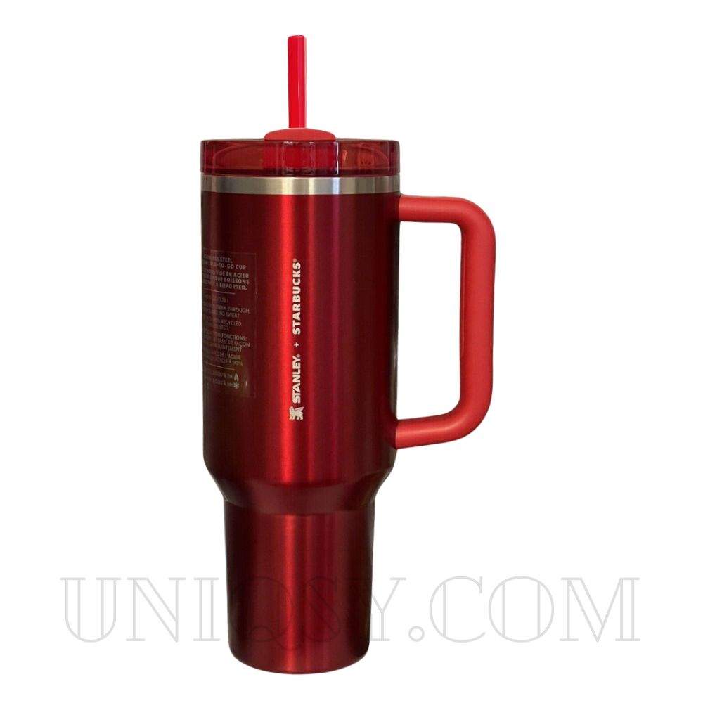 Stanley Tumbler with Handle & Straw Lid - Stainless Steel, Vacuum Insulated, Thermal Iced Travel Mug (40 OZ)